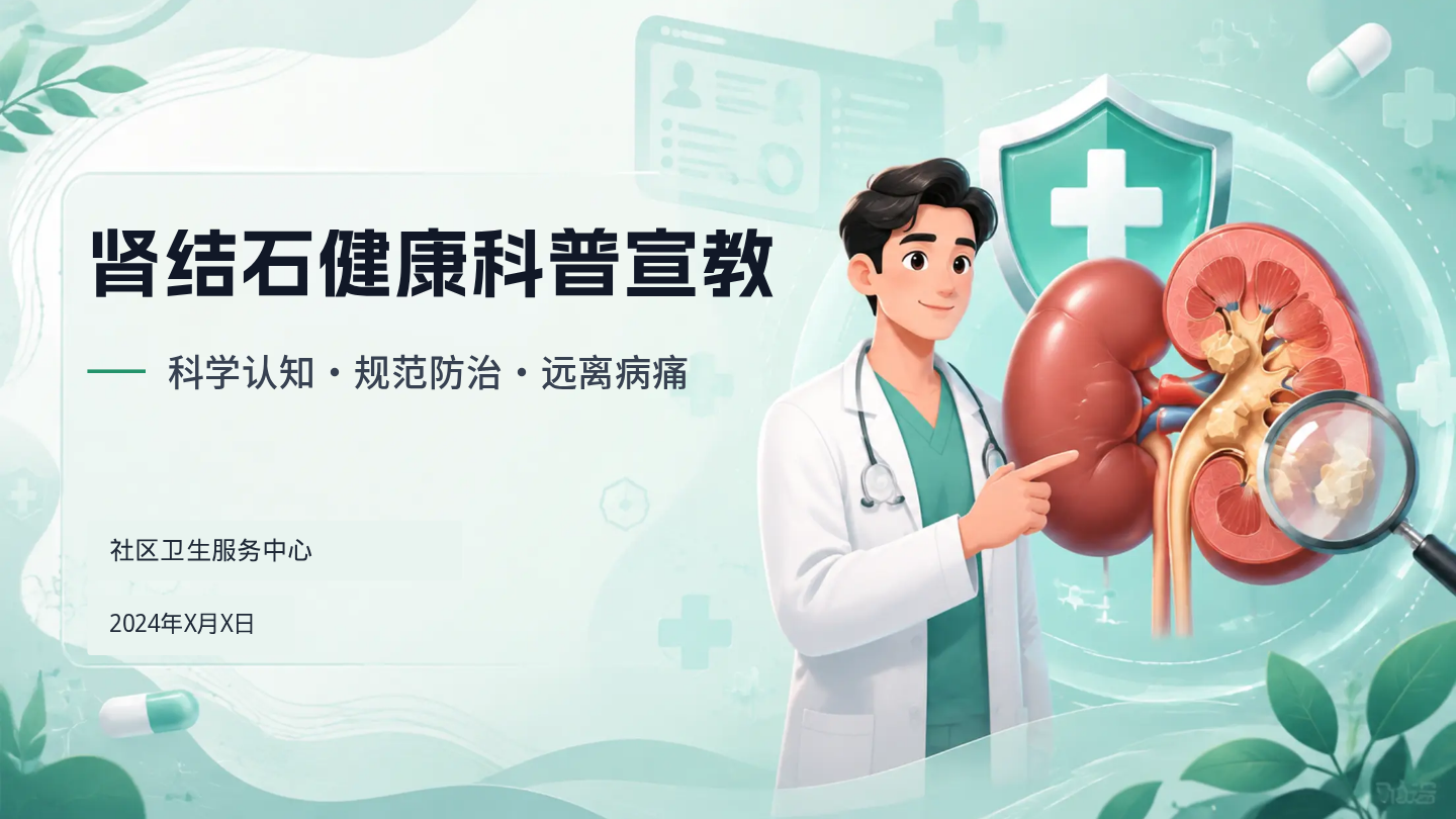 肾结石健康宣教 第1页