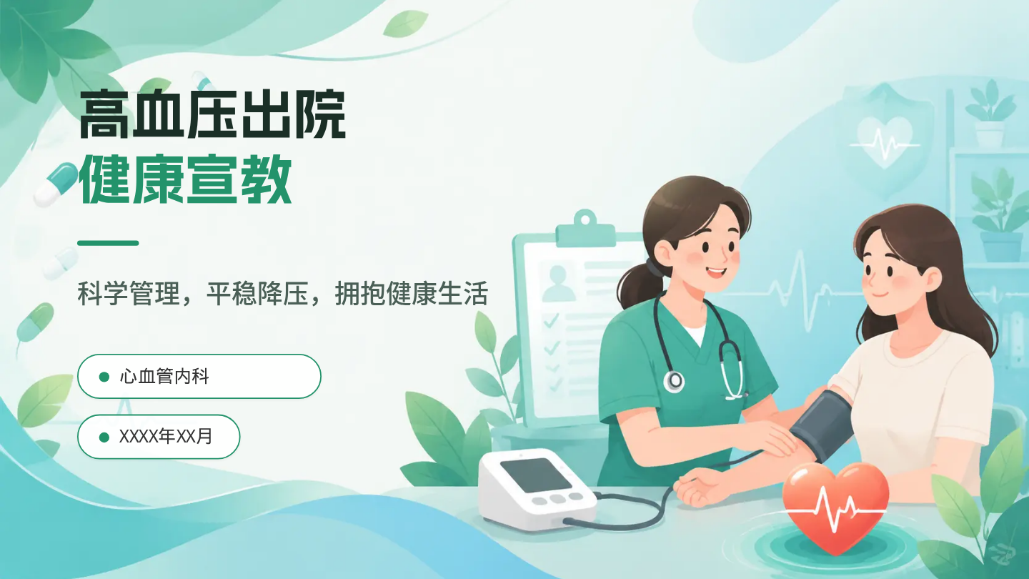 高血压出院健康宣教 第1页