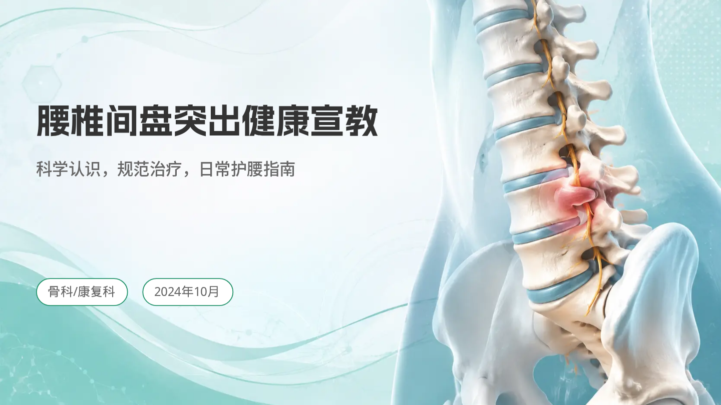 腰椎间盘突出健康宣教 第1页