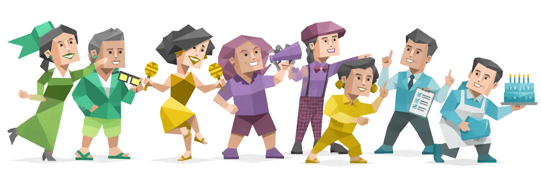MBTI 人物组合插画