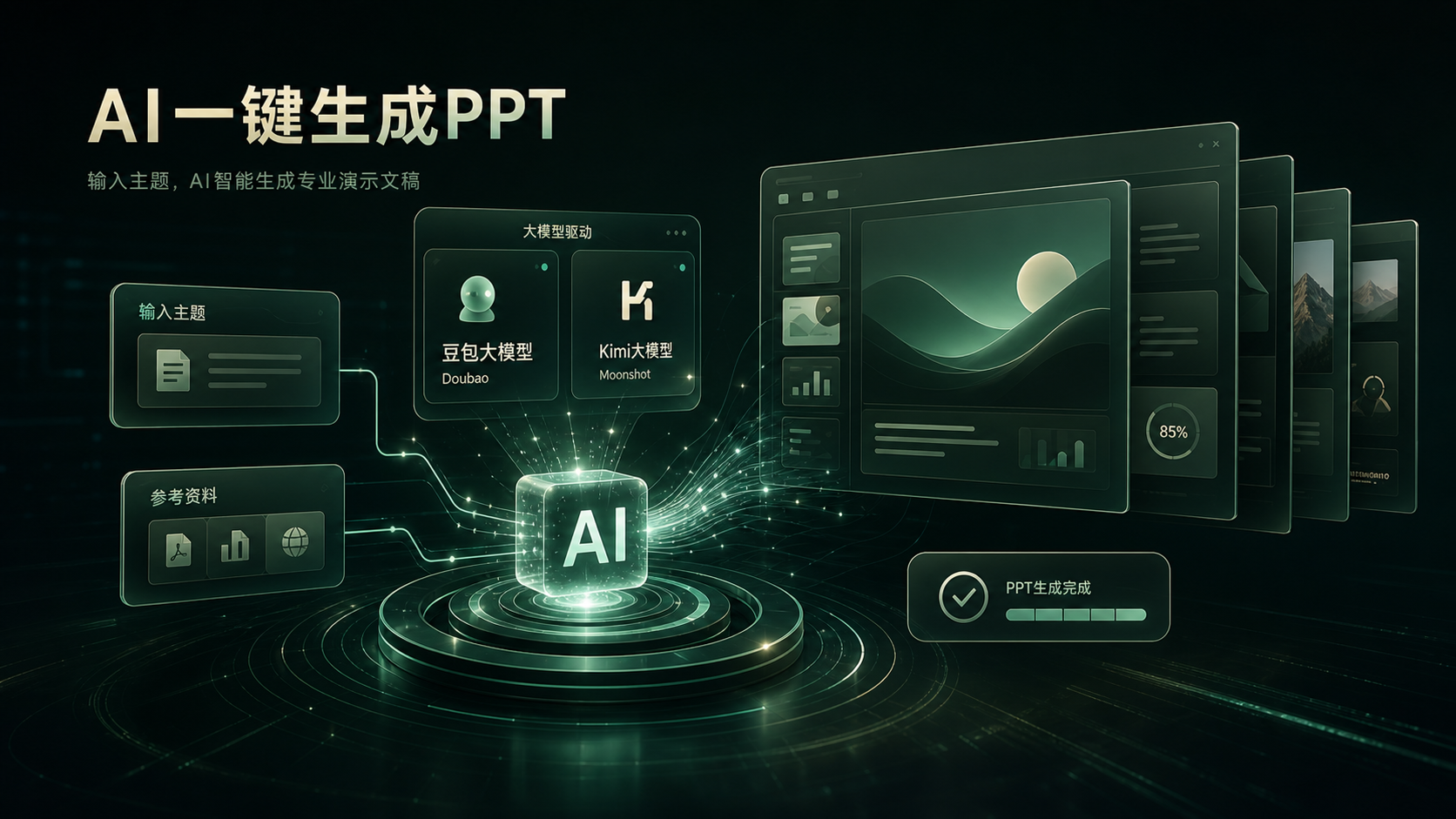 接入doubao大模型 AI 一键生成 PPT