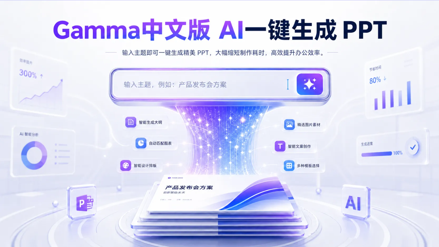 Gamma中文版 AI一键生成PPT
