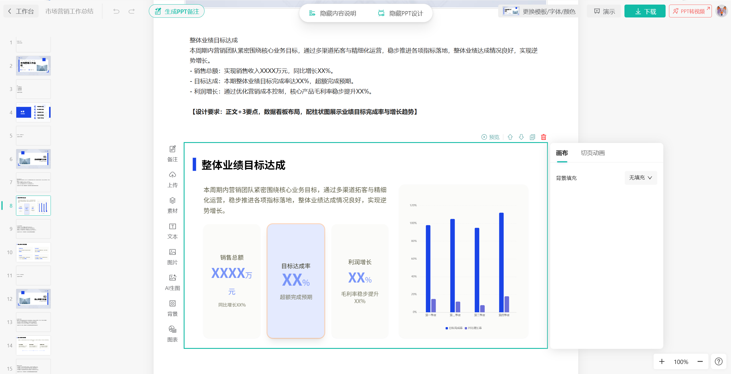 精细化编辑页面
