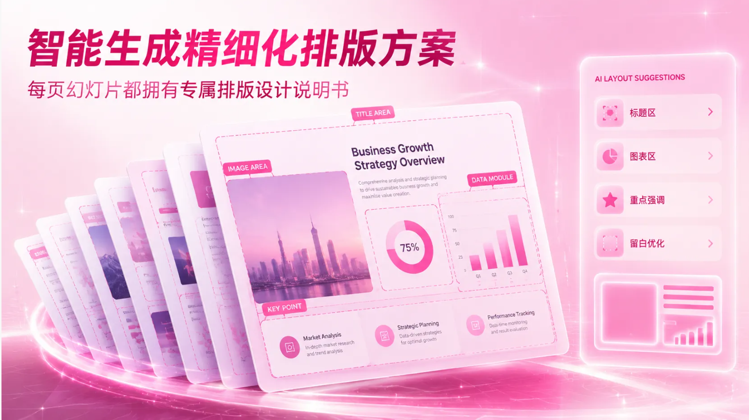 AI 智能生成精细化 PPT 排版方案