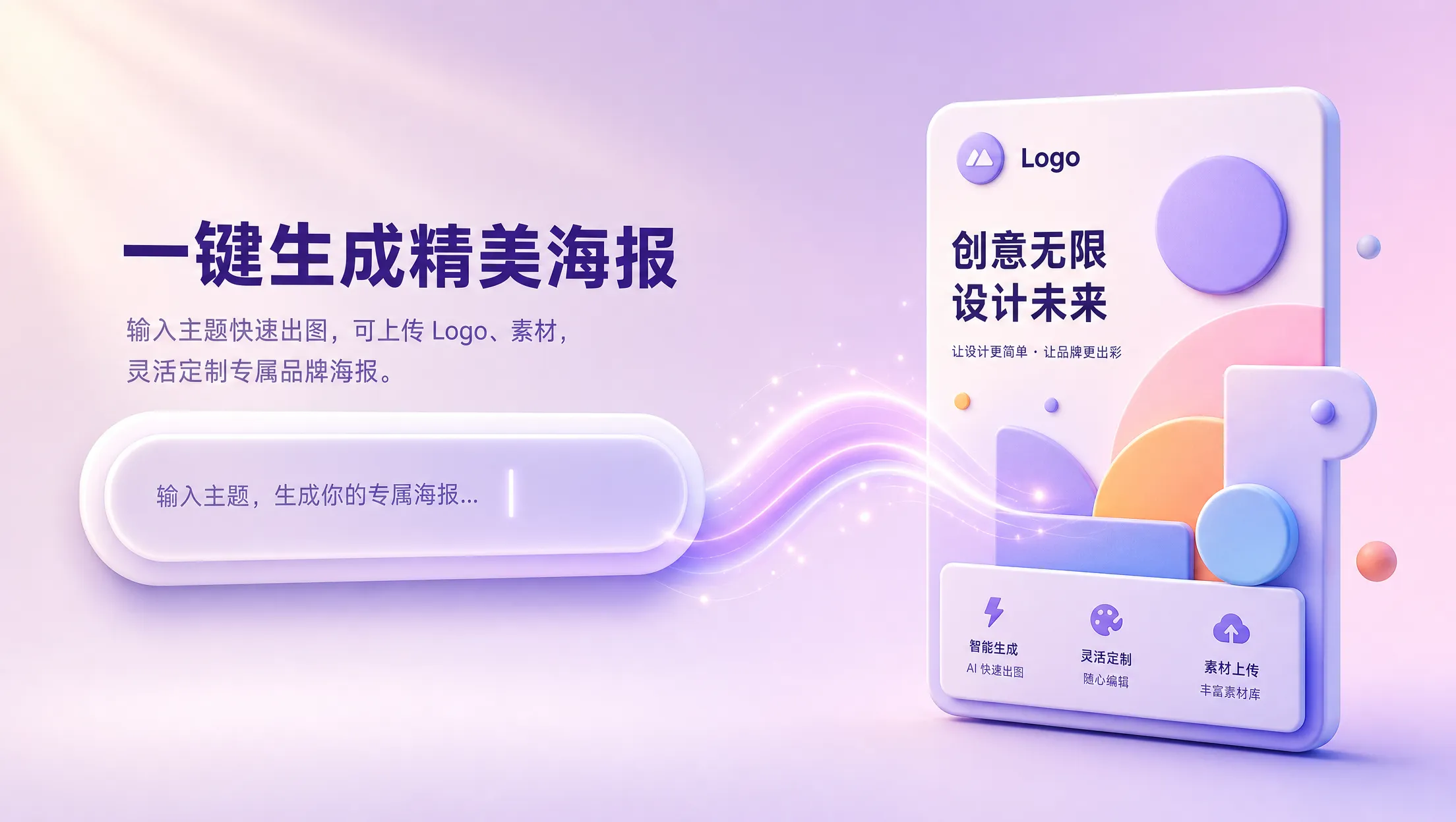 精美海报AI一键生成示例图
