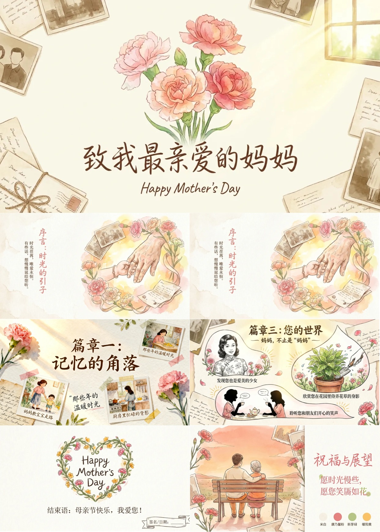 古文课件制作模板展示