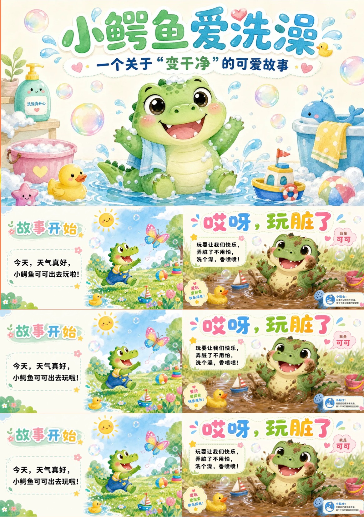 幼儿绘本PPT课件模板展示