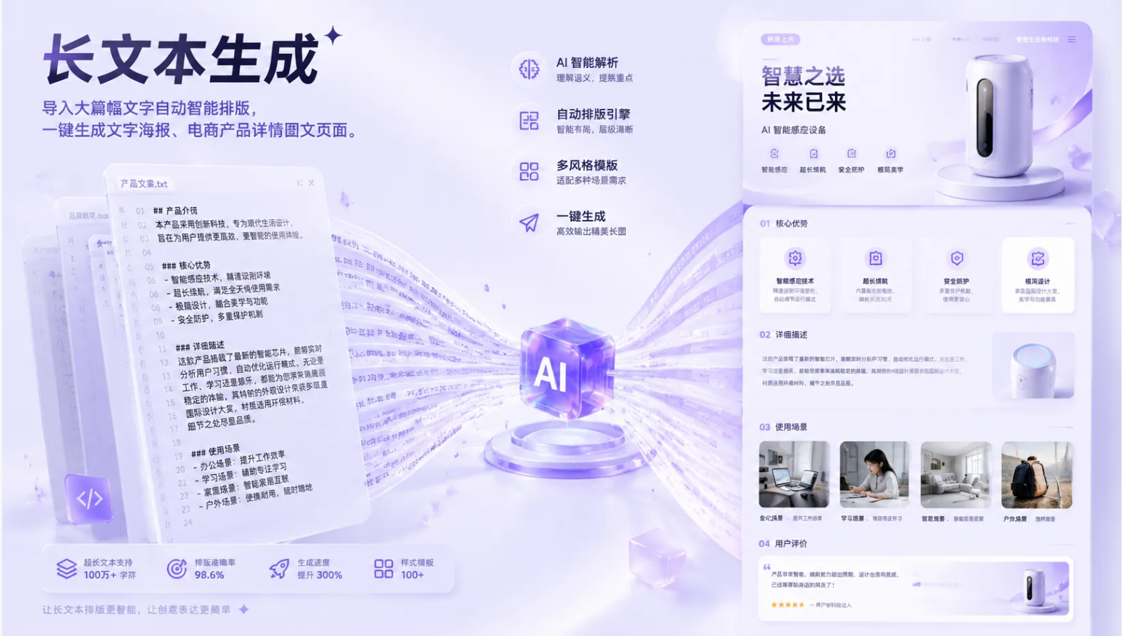 长文本生成示意图