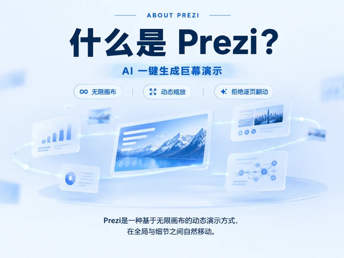 什么是 Prezi：无限画布、动态缩放和非逐页演示