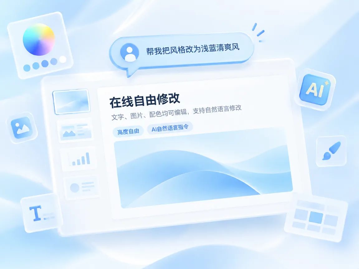 通过自然语言在线修改PPT