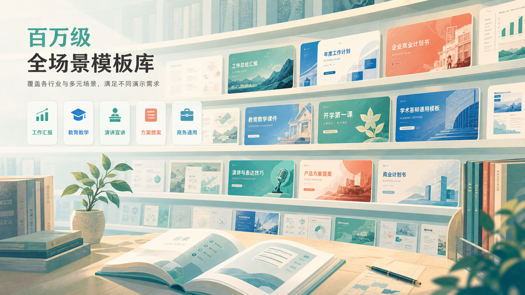 百万级全场景模板库