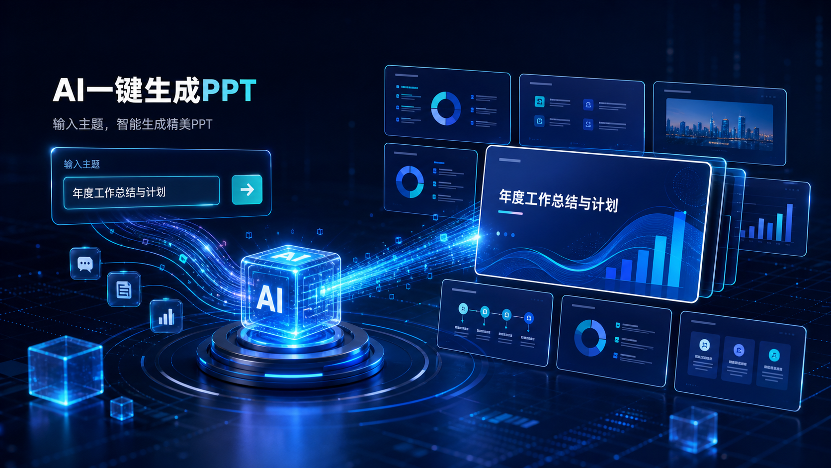 AI一键生成PPT功能图