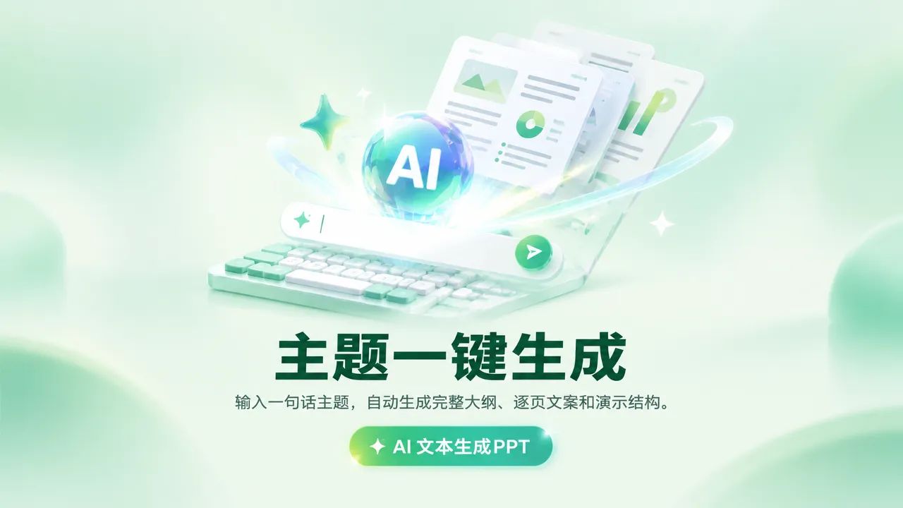 AI主题一键生成PPT